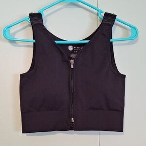 Prairie Wear Black Post Surgery Mastectomy Huggerprima Comfort Bra Size Medium